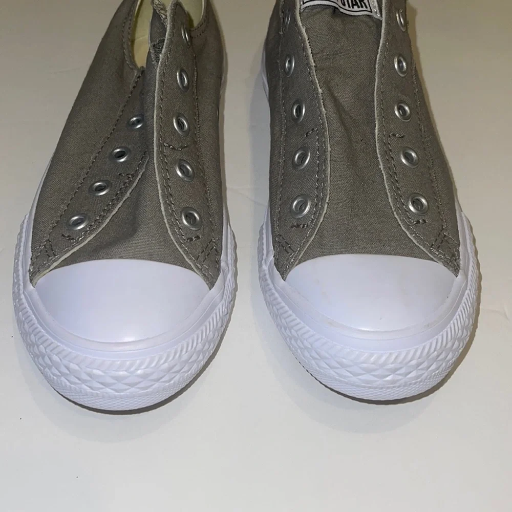 Converse All Stars youth sneakers. Size 2. Gray and White. NWOT.